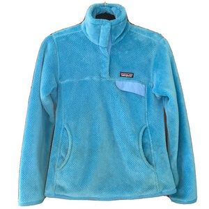 Patagonia Retool Snap T Fleece Pullover Polartec Thermal Pro Blue Jacket